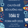 CHUYÊN ĐỀ BỒI DƯỠNG HSG TOÁN 12 - FORM MỚI 2025 (BẢN WORD GIẢI CHI TIẾT)