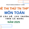 BỘ ĐỀ THI THỬ TN THPT TỪ CÁC TRƯỜNG CHUYÊN VÀ SỞ GIÁO DỤC CẢ NƯỚC – MÔN TOÁN – NĂM 2025 (Bản word giải chi tiết)