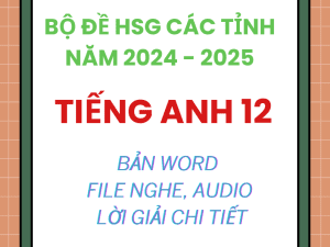 BỘ ĐỀ TỔNG HỢP HSG TIẾNG ANH 12 CÁC TỈNH NĂM 2024 - 2025 File word có nghe lời giải chi tiết