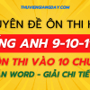 CHUYÊN ĐỀ ÔN THI HSG TIẾNG ANH 9-10-11-12 VÀ ÔN THI VÀO 10 CHUYÊN