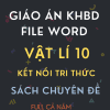 GIÁO ÁN KHBD SÁCH CHUYÊN ĐỀ VẬT LÍ 10 KẾT NỐI TRI THỨC BẢN WORD