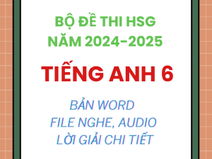 BỘ TỔNG HỢP ĐỀ THI HSG TIẾNG ANH 6 CÁC TỈNH NĂM 2024 - 2025