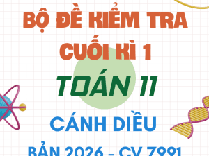 ĐỀ KIỂM TRA CUỐI HỌC KÌ 1 TOÁN 11 CV 7991 NĂM 2026 CÁNH DIỀU
