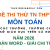 ĐỀ THI THỬ TỐT NGHIỆP THPT MÔN TOÁN 2026 CÁC TRƯỜNG CHUYÊN SỞ GIÁO DỤC CÁC TỈNH