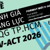 BỘ ĐỀ LUYỆN THI THỬ ĐÁNH GIÁ NĂNG LỰC ĐẠI HỌC QUỐC GIA TPHCM V-ACT NĂM 2026 ĐỢT 1