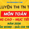BỘ ĐỀ LUYỆN THI TỐT NGHIỆP THPT MÔN TOÁN NÂNG CAO NĂM 2026