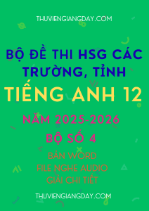 ĐỀ THI HSG ANH 12 NĂM 2026