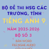 đề thi hsg tiếng anh 9 2025 2026 các tỉnh trường