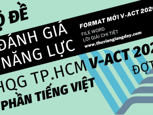 BỘ ĐỀ LUYỆN THI THỬ PHẦN TIẾNG VIỆT ĐÁNH GIÁ NĂNG LỰC ĐẠI HỌC QUỐC GIA TPHCM V-ACT NĂM 2026 ĐỢT 3