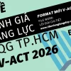 Bộ đề luyện thi thử đánh giá năng lực Đại học Quốc gia TPHCM V-ACT năm 2026 giải chi tiết bản Word đợt 3