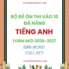 Bộ đề ôn thi vào 10 Đà Nẵng môn Tiếng Anh 2026