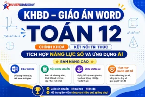 Kế hoạch bài dạy giáo án Toán 12 tích hợp năng lực số bộ sách Kết nối tri thức cả năm bản Word nâng cao ứng dụng AI