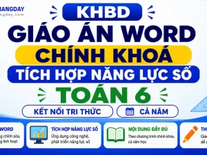 Bộ KHBD Giáo án Word tích hợp năng lực số môn Toán 6 sách Kết nối tri thức cả năm chuẩn Công văn 5512.