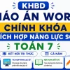 Bộ KHBD Giáo án Word tích hợp năng lực số môn Toán 7 sách Kết nối tri thức cả năm chuẩn Công văn 5512.