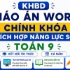 Bộ KHBD Giáo án Word tích hợp năng lực số môn Toán 9 sách Kết nối tri thức cả năm chuẩn Công văn 5512.