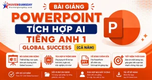 Bài giảng PowerPoint tích hợp AI Tiếng Anh 1 Global Success kết nối tri thức cả năm