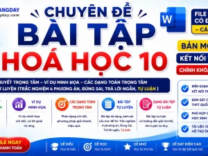 Chuyên đề bài tập Hóa học 10 Kết nối tri thức bản 2027 file Word có lời giải chi tiết
