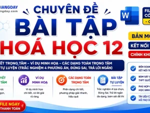 Chuyên đề bài tập Hóa học 12 Kết nối tri thức bản 2027 file Word có lời giải chi tiết
