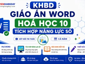 KHBD Giáo án Word Hóa học 10 Kết nối tri thức tích hợp năng lực số cả năm