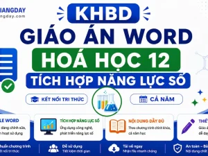 KHBD Giáo án Word Hóa học 12 Kết nối tri thức tích hợp năng lực số cả năm