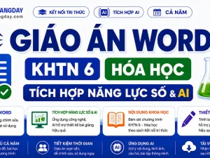 Giáo án KHTN 6 Hóa học tích hợp năng lực số và AI bộ Kết nối tri thức cả năm