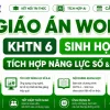 Giáo án KHTN 6 Sinh học tích hợp năng lực số và AI bộ Kết nối tri thức cả năm