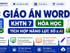 Giáo án KHTN 7 Hóa học tích hợp năng lực số và AI bộ Kết nối tri thức cả năm