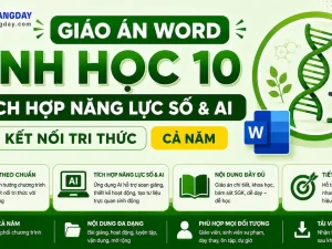 Giáo án Sinh học 10 tích hợp năng lực số và AI bộ Kết nối tri thức file Word