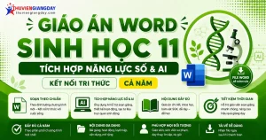 Giáo án Sinh học 11 tích hợp năng lực số và AI bộ Kết nối tri thức file Word