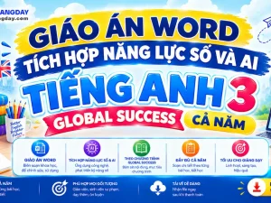Giáo án Tiếng Anh 3 Global Success tích hợp năng lực số và AI