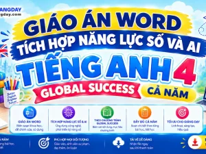 Giáo án Tiếng Anh 4 Global Success tích hợp năng lực số và AI