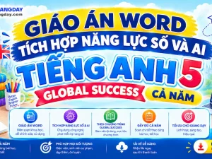 Giáo án Tiếng Anh 5 Global Success tích hợp năng lực số và AI