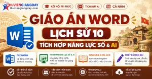 Giáo án năng lực số Lịch sử 10 Kết nối tri thức tích hợp AI