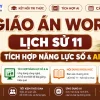 Giáo án năng lực số Lịch sử 11 Kết nối tri thức tích hợp AI