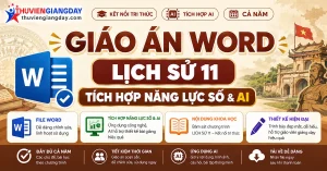 Giáo án năng lực số Lịch sử 11 Kết nối tri thức tích hợp AI
