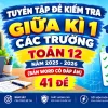 Tuyển tập đề kiểm tra giữa kì 1 Toán 12 các trường file Word có đáp án