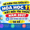 Bộ đề kiểm tra giữa kì 1 hóa học 11 kết nối tri thức bản Word chuẩn ma trận 4 phần