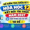 Bộ đề kiểm tra giữa kì 1 hóa học 12 kết nối tri thức bản Word chuẩn ma trận