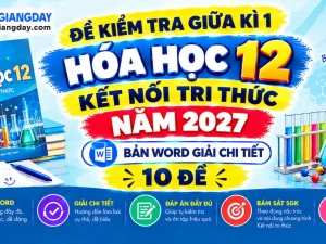 Bộ đề kiểm tra giữa kì 1 hóa học 12 kết nối tri thức bản Word chuẩn ma trận