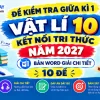 Bộ đề kiểm tra giữa kì 1 vật lí 10 kết nối tri thức bản Word có đáp án chi tiết