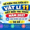 Bộ đề kiểm tra giữa kì 1 vật lí 11 kết nối tri thức bản Word có đáp án chi tiết