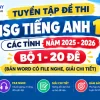 Tuyển tập đề thi HSG Tiếng Anh 10 các tỉnh bản Word có file nghe và giải chi tiết