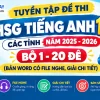 Tuyển tập đề thi HSG Tiếng Anh 11 các tỉnh bản Word có file nghe và giải chi tiết