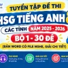 Bộ đề thi HSG Tiếng Anh 8 các tỉnh bản Word có file nghe và giải chi tiết
