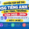 Tuyển tập bộ đề bồi dưỡng học sinh giỏi tiếng anh 9 các tỉnh bản Word có file nghe và giải chi tiết